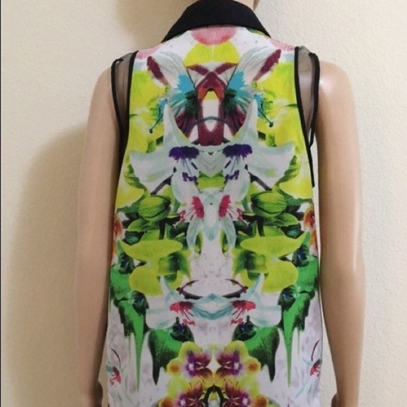 Prabal Gurung for target floral mesh top - Picture 5 of 6